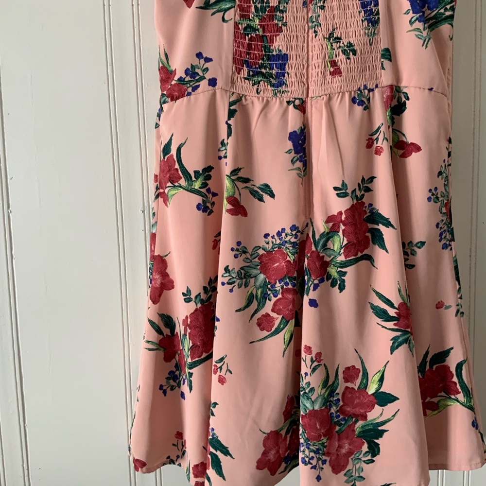 Abercrombie & Fitch Pink Floral Strapless Dress - Picture 6 of 7